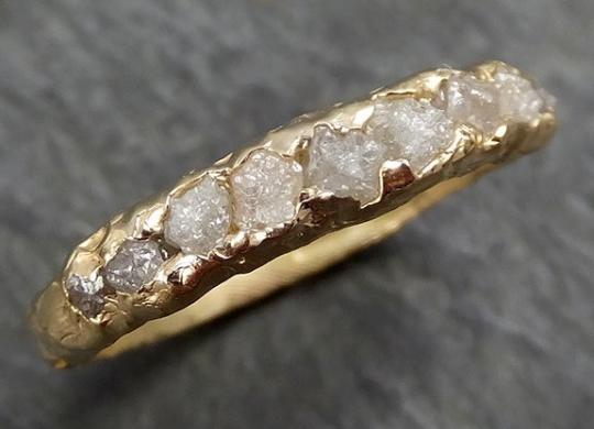 Raw diamond mens ring Clearance