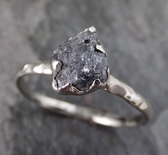 Raw black diamond ring Clearance