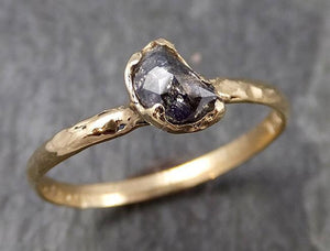 Fancy Cut Half Moon Diamond Solitaire Engagement 14k yellow Gold Wedding Ring byAngeline 0900 - by Angeline