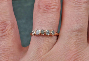 5 stone custom ring rose gold Alternative Engagement