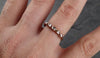Salt and Pepper Diamond Contour Band • 18k White Gold • Custom Wedding Band • Handmade byAngeline • CDaniel