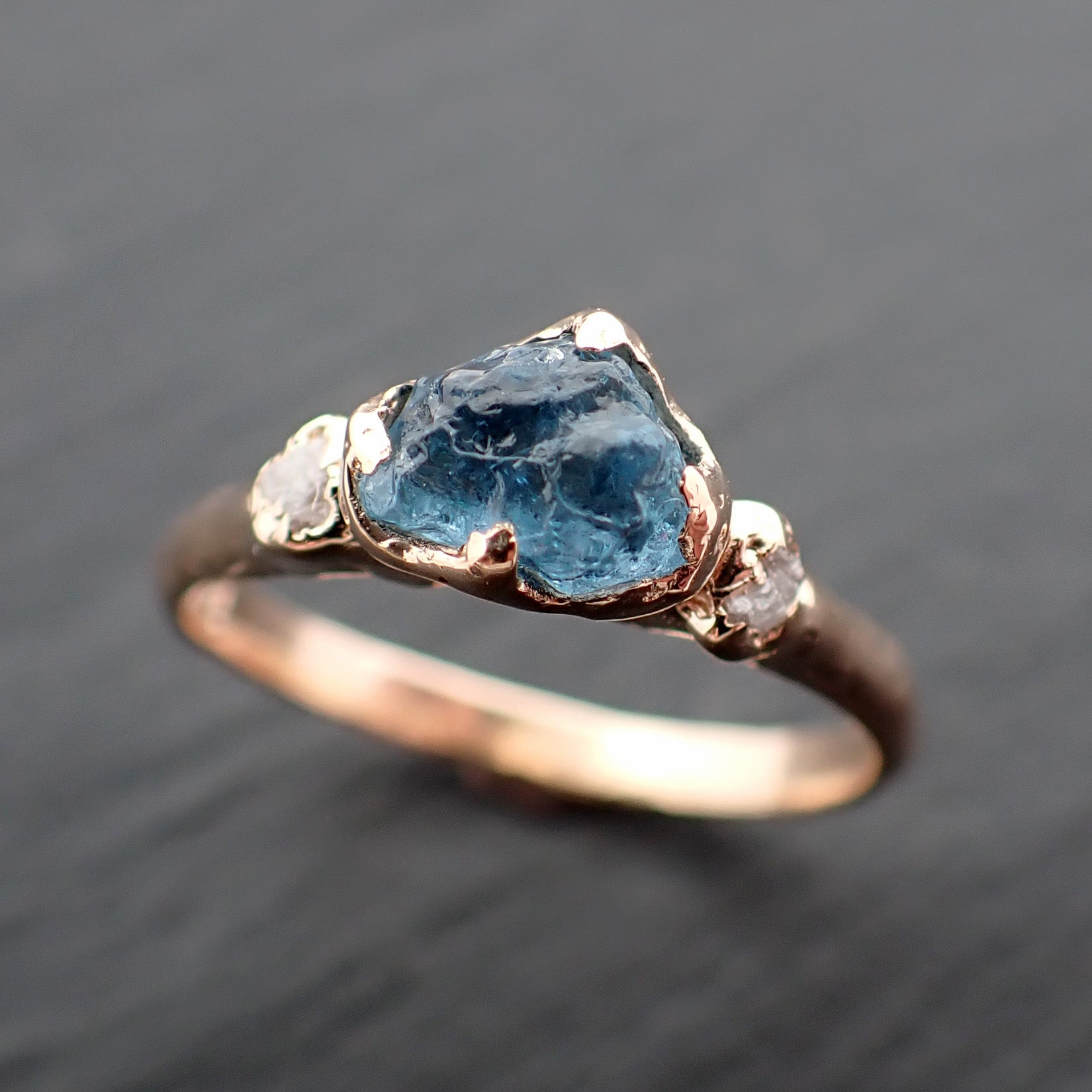 Price Uncut Aquamarine Ring Raw Uncut Aquamarine Diamond Gold