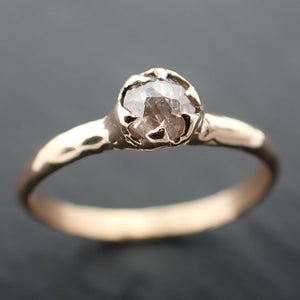 Fancy cut white Diamond Solitaire Engagement 14k yellow Gold Wedding Ring byAngeline 3516