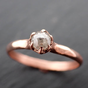 Fancy cut white Dainty Diamond Solitaire Engagement 14k Rose Gold Wedding Ring byAngeline 3555