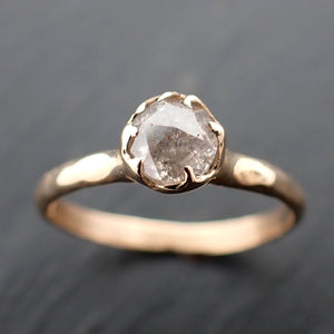 Fancy cut white Dainty Diamond Solitaire Engagement 14k Yellow Gold Wedding Ring byAngeline 3557