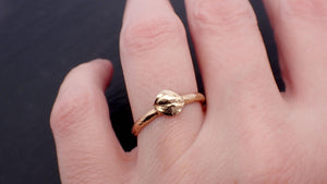 real Lilac leaf from my garden Yellow 14k gold band