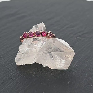 Fancy cut Ruby Rose Gold Ring Gemstone Solitaire recycled 14k statement cocktail statement 3336
