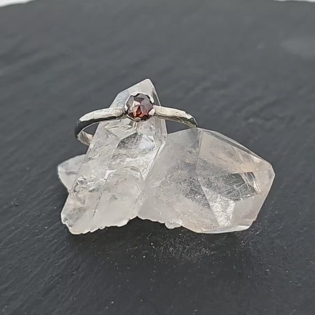 Fancy Cut Cognac Diamond Solitaire Engagement | 14k White Gold Wedding Ring byAngeline 0868