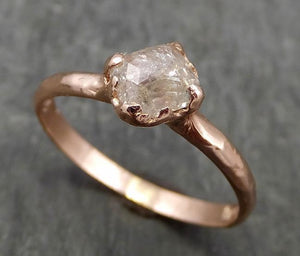 Fancy cut orange Diamond Solitaire Engagement 14k Rose Gold Wedding Ring byAngeline 0652 - by Angeline