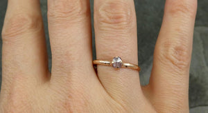 Dainty Fancy cut pink Diamond Solitaire Engagement 14k Rose Gold Wedding Ring Diamond Ring byAngeline 0681 - by Angeline