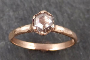 Fancy cut Diamond Solitaire Engagement 14k Rose Gold Wedding Ring byAngeline 0685 - by Angeline