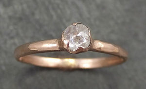 Fancy cut White Diamond Solitaire Engagement 14k Rose Gold Wedding Ring byAngeline 0687 - by Angeline
