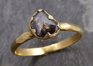 Fancy Cut Half Moon Diamond Solitaire Engagement 14k Gold Wedding Ring byAngeline 0732 - by Angeline