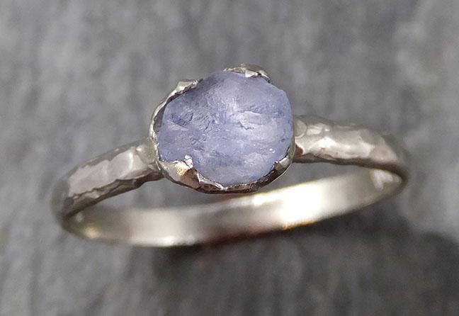 uncut Aquamarine Solitaire Ring Custom One Of a Kind Gemstone Ring Bespoke byAngeline 0784 - Gemstone ring by Angeline