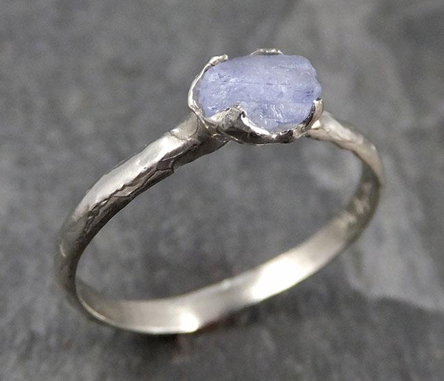 uncut Aquamarine Solitaire Ring Custom One Of a Kind Gemstone Ring Bespoke byAngeline 0784 - Gemstone ring by Angeline
