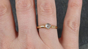 Fancy cut white Diamond Solitaire Engagement 14k yellow Gold Wedding Ring byAngeline 1103 - by Angeline