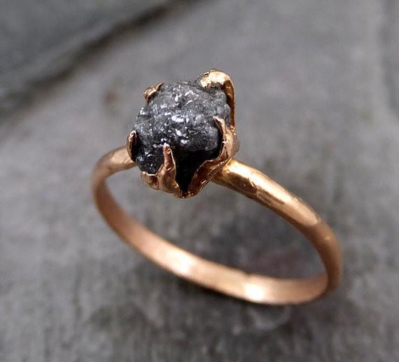 Art Deco Gray Moissanite diamond Engagement Ring Round 8 prong Crown ring  white gold wedding ring Unique Bridal ring Anniversary gift | Fedi nuziali  uniche, Anelli in oro bianco, Diamanti naturali
