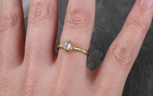 Fancy cut white Diamond Solitaire Engagement 18k yellow Gold Wedding Ring byAngeline 1416 - by Angeline