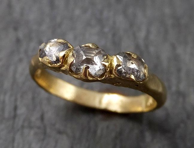 Fancy cut Contour Diamond Wedding Band 18k Gold Diamond Wedding Ring byAngeline 1517 - by Angeline