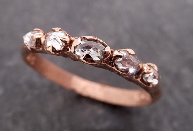 fancy cut diamond wedding band rose gold diamond wedding ring byangeline 1917 Alternative Engagement