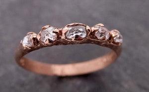 Fancy cut Diamond Wedding Band Rose Gold Diamond Wedding Ring byAngeline 1917