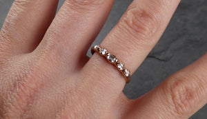 Fancy cut Diamond Wedding Band Rose Gold Diamond Wedding Ring byAngeline 1917