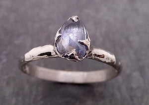 fancy cut blue sapphire 14k white gold solitaire ring gold gemstone engagement ring 1928 Alternative Engagement