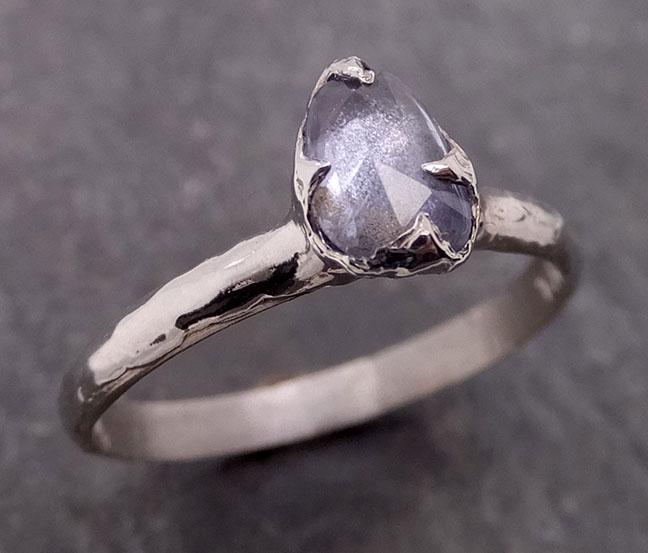 fancy cut blue sapphire 14k white gold solitaire ring gold gemstone engagement ring 1928 Alternative Engagement