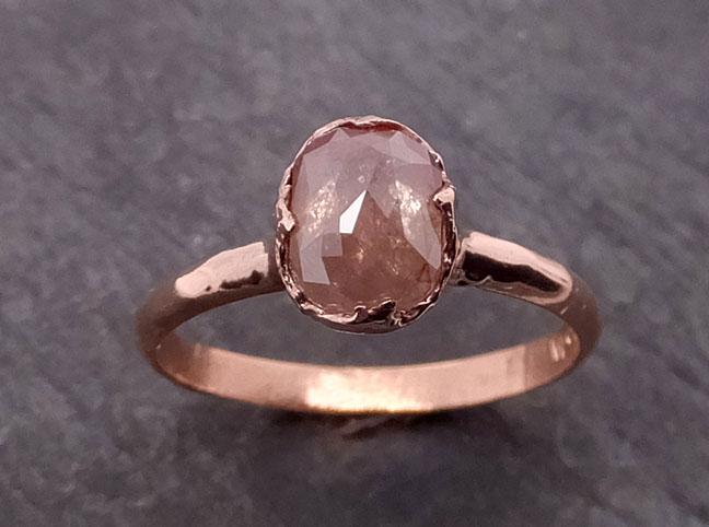 fancy cut coral solitaire diamond engagement 14k rose gold wedding ring byangeline 1945_exchange Alternative Engagement