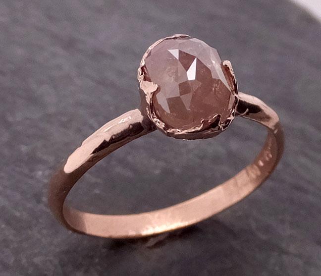 fancy cut coral solitaire diamond engagement 14k rose gold wedding ring byangeline 1945_exchange Alternative Engagement