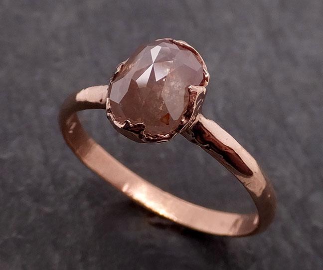 fancy cut coral solitaire diamond engagement 14k rose gold wedding ring byangeline 1945_exchange Alternative Engagement