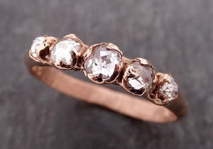 fancy cut diamond wedding band rose gold diamond wedding ring byangeline 1947 Alternative Engagement