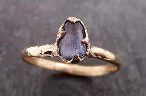 fancy cut blue sapphire 14k gold solitaire ring gold gemstone engagement ring 1949 Alternative Engagement