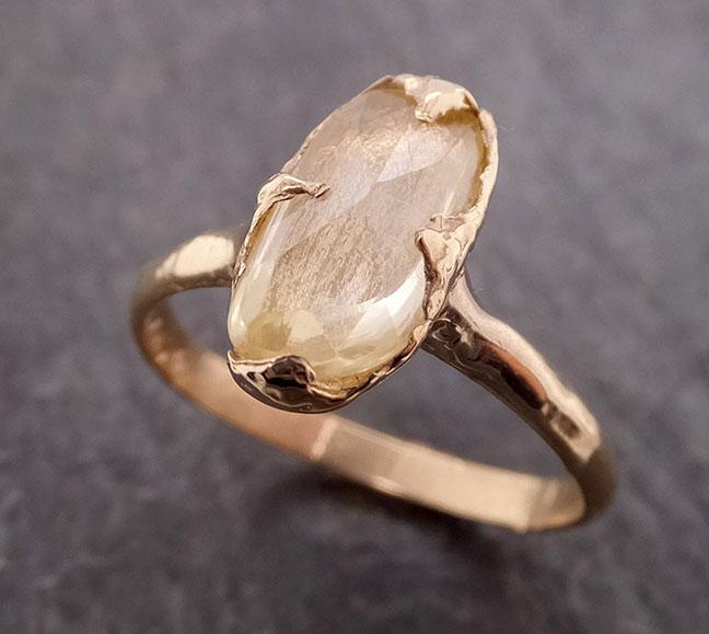 fancy cut yellow sapphire 14k gold solitaire ring gold gemstone engagement ring 1958 Alternative Engagement