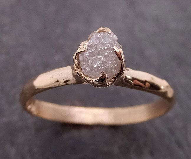 Raw Diamond Engagement Ring Rough Uncut Diamond Solitaire Recycled 14k yellow gold Conflict Free Diamond Wedding Promise 1967