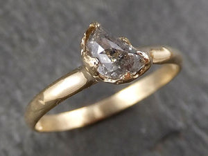 Fancy Cut Half Moon Diamond Solitaire Engagement 14k yellow Gold Wedding Ring byAngeline 1583 - by Angeline