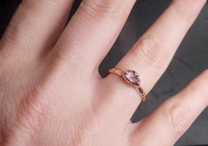 fancy cut pink sapphire 14k rose gold solitaire ring gold gemstone engagement ring 2011 Alternative Engagement
