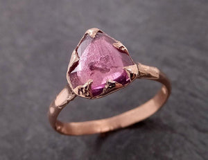 fancy cut pink sapphire 14k rose gold solitaire ring gold gemstone engagement ring 2017 Alternative Engagement