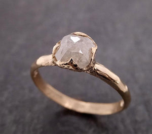 Faceted Fancy cut White Diamond Engagement 14k Yellow Gold Solitaire Wedding Ring byAngeline 2026