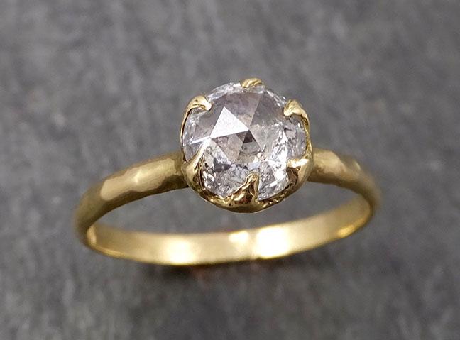 Fancy cut White Diamond Solitaire Engagement 18k yellow Gold Wedding Ring Diamond Ring byAngeline 1647 - by Angeline