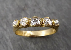 Fancy cut Diamond Wedding Band 18k Gold Diamond Wedding Ring byAngeline 1677 - by Angeline