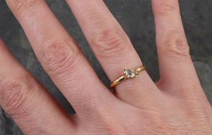 Fancy Cut Half Moon Diamond Solitaire Engagement 14k Gold Wedding Ring byAngeline 1692 - by Angeline