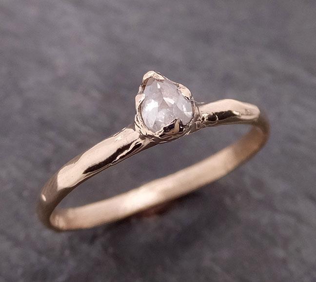 fancy cut dainty white diamond solitaire engagement yellow gold wedding ring byangeline 2060 Alternative Engagement