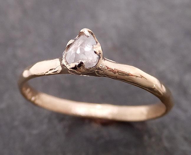 fancy cut dainty white diamond solitaire engagement yellow gold wedding ring byangeline 2060 Alternative Engagement