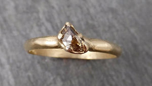 Fancy Cut Half Moon Diamond Solitaire Engagement 14k Gold Wedding Ring byAngeline 1691 - by Angeline