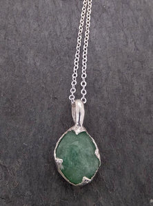 fancy cut green tourmaline sterling silver pendant gemstone necklace gemstone jewelry byangeline ss00025 Alternative Engagement
