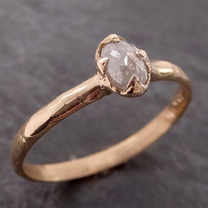 Fancy cut white Diamond Solitaire Engagement 14k yellow Gold Wedding Ring byAngeline 2124