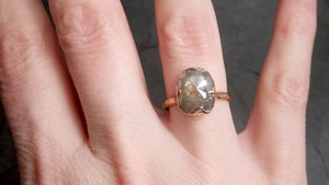 fancy cut diamond solitaire engagement rose gold wedding ring diamond ring byangeline 2137 Alternative Engagement