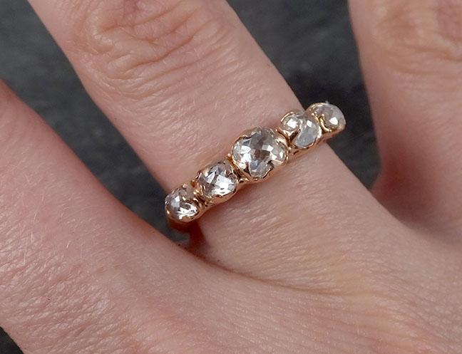 fancy cut contour diamond wedding band rose gold diamond wedding ring byangeline 1855 Alternative Engagement