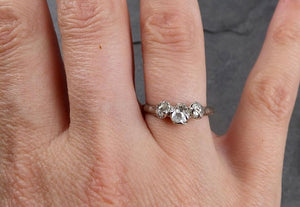 fancy cut contour diamond wedding band 18k white gold diamond wedding ring byangeline 1863 Alternative Engagement